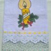 pano de prato de natal vela